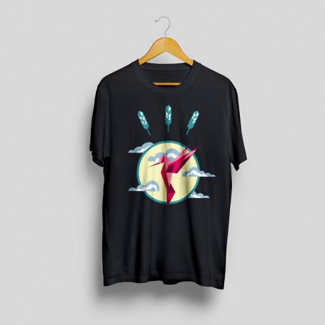Hummingbird printed t-shirt Accesorios Studio Design